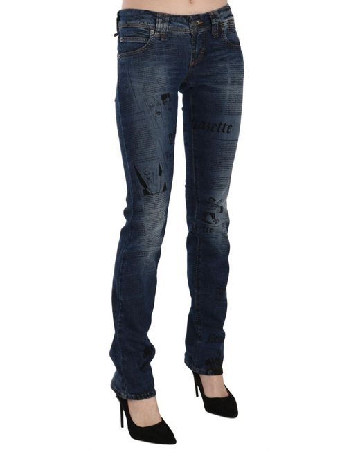 John Galliano Blue Chic Gazette Skinny Denim