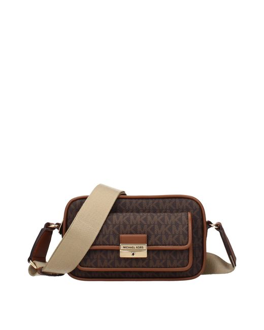Michael Kors Brown Bradshaw Shoulder Bag For Fabric/Acorn