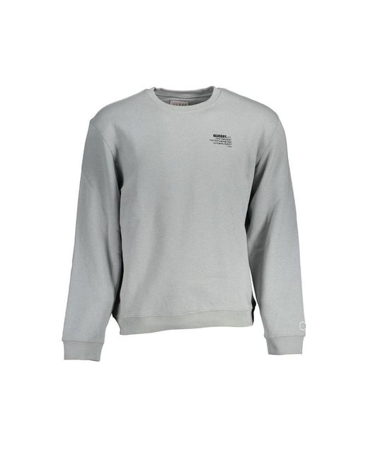 Guess Gray Cotton Sweater for men