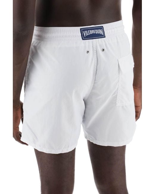 Vilebrequin White Moorea Sea Bermuda Shorts for men
