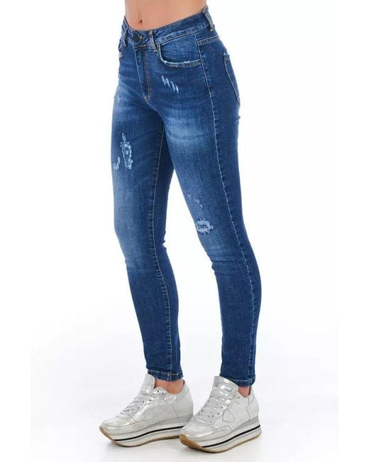 Frankie Morello Blue Other Fibres Jeans