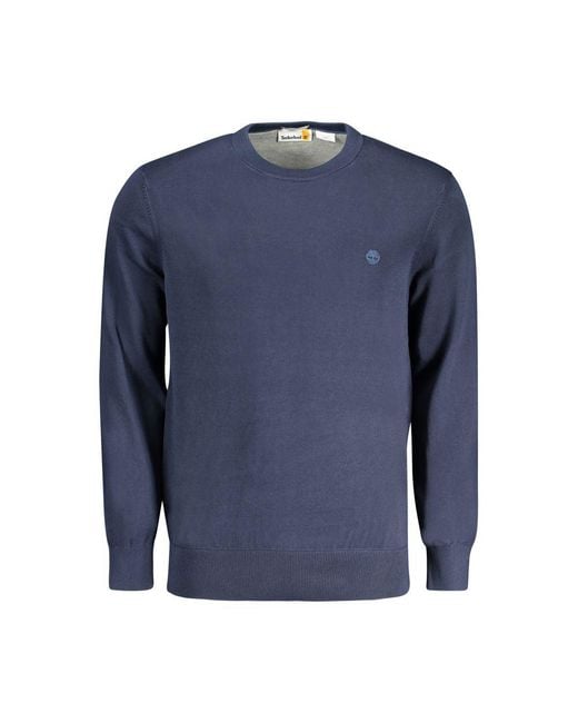 Timberland Blue Cotton Sweater for men