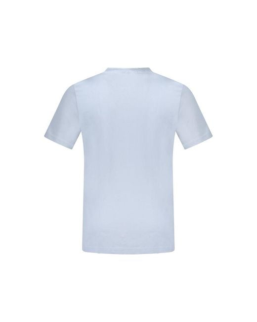 Boss Blue Cotton T-Shirt for men
