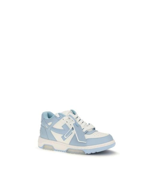 Off-White c/o Virgil Abloh Blue Calf Leather Bos Taurus Sneakers - Eu36/us6