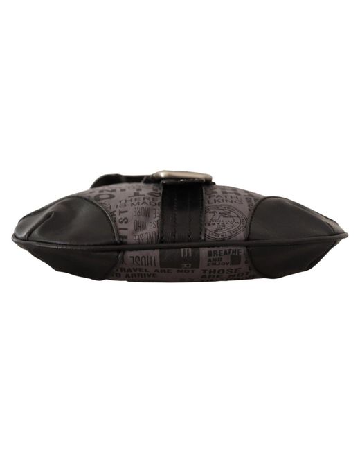 WAYFARER Black Gray Printed Logo Shoulder Crossbody Purse Bag