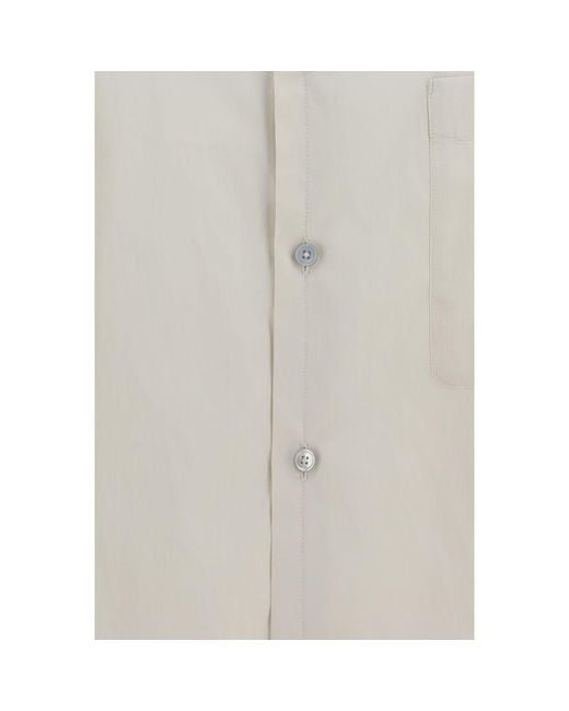 Lemaire White Cotton Shirt for men