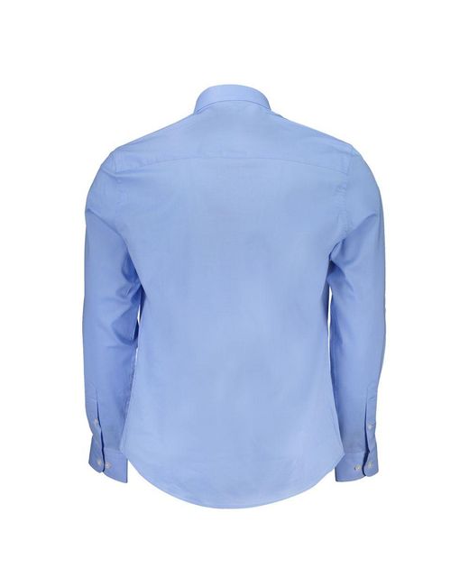 North Sails Blue Light Cotton Shirt for men