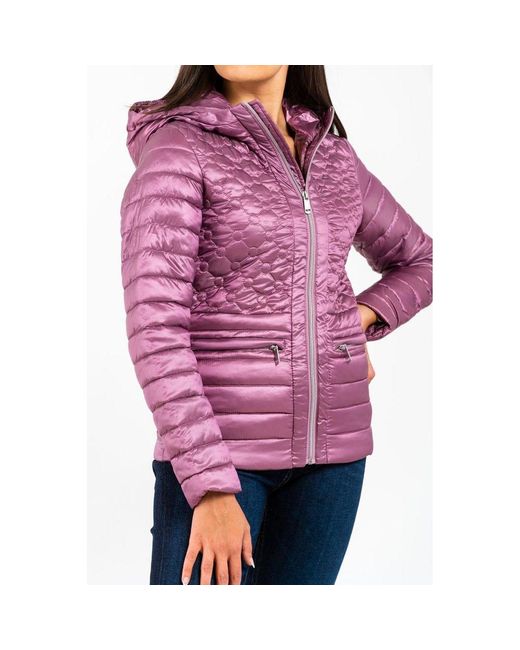 Gas Purple Pink Polyester Parka