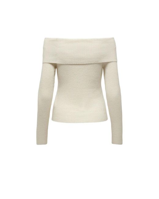ONLY Natural Cream Viscose Sweater