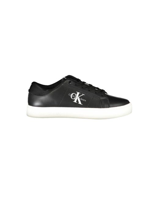 Calvin Klein Black Eco-Conscious Sneakers With Signature Style for men