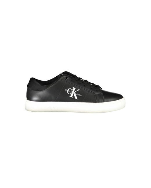 Calvin Klein Black Eco-Conscious Sneakers With Signature Style for men