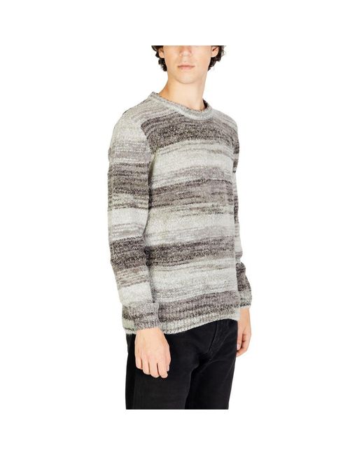 Gianni Lupo Gray Polyacrylic Sweatshirt for men