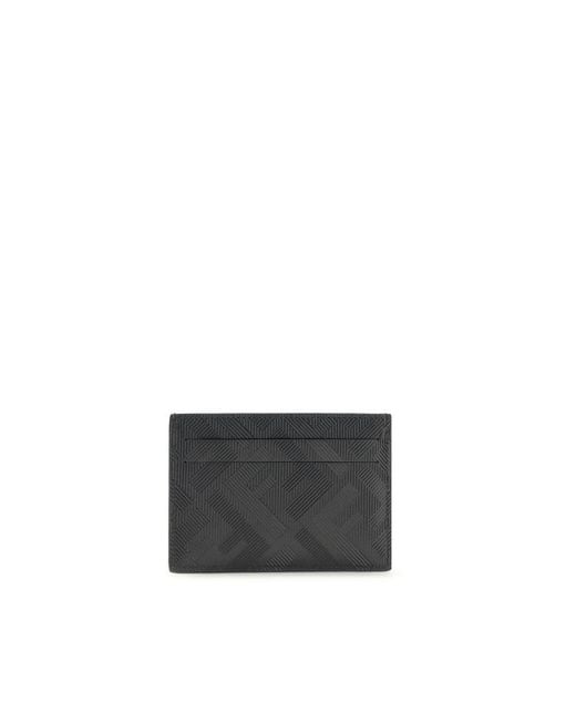Fendi Gray Slim Shadow Card Holder for men
