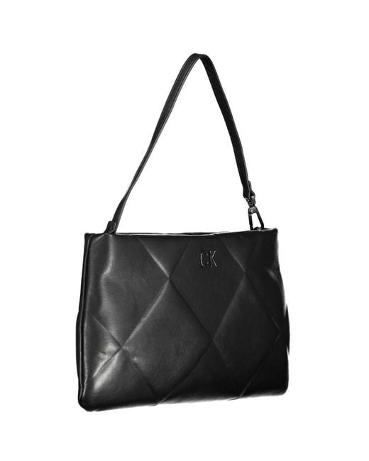 Calvin Klein Black Polyester Handbag