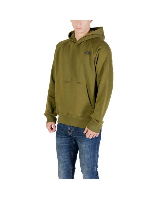 The North Face Green Bicolor Cotton Hoodie for men