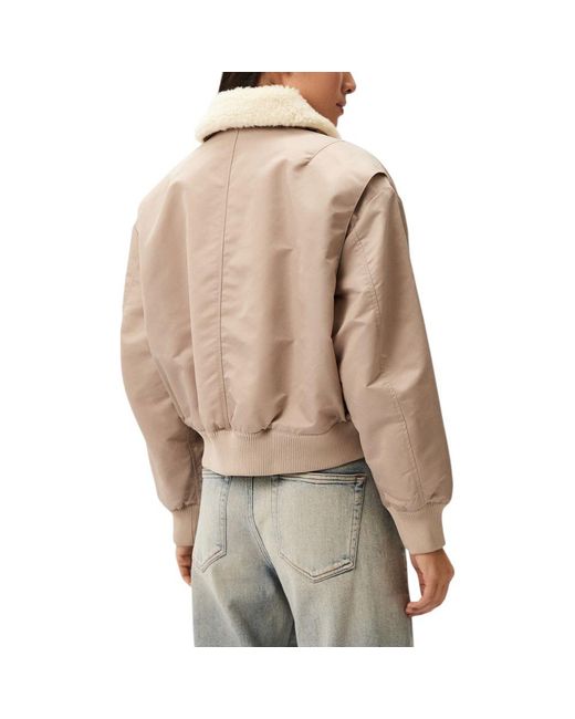 Calvin Klein Brown Beige Polyester Jackets & Coat