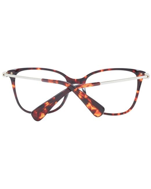 Max Mara Metallic Brown Plastic Glasses (frames) for men