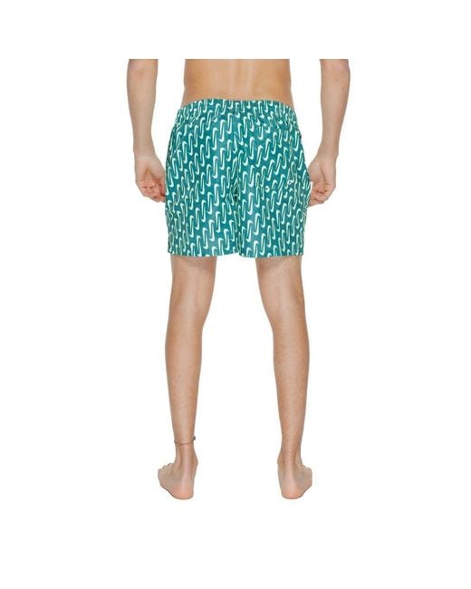 Nike Blue Bicolor Polyester Swim Shorts for men