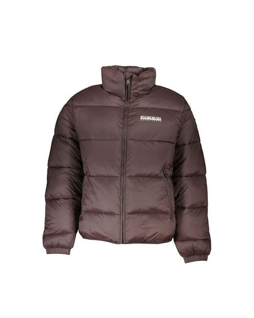 Napapijri Brown Polyamide Jacket for men