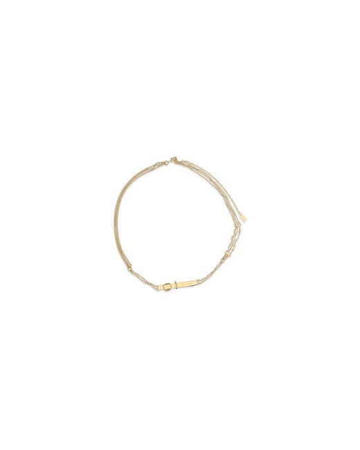 Chloé Metallic Gold Brass Regular Belt