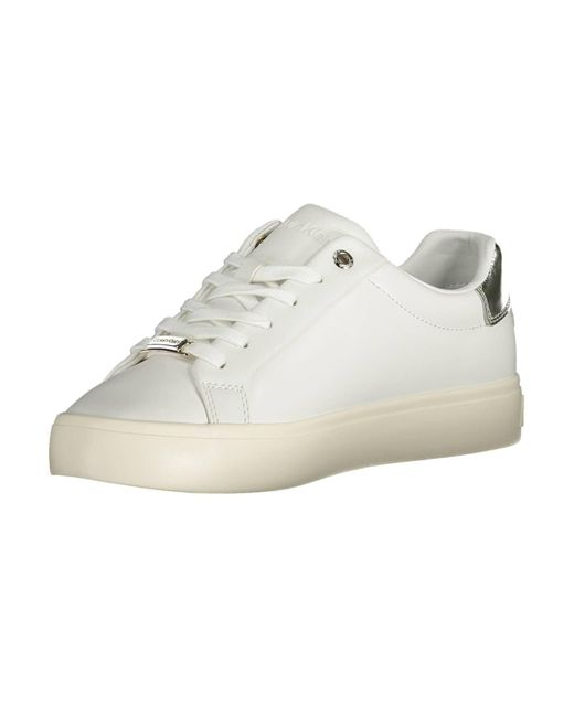 Calvin Klein Multicolor White Polyester Sneaker