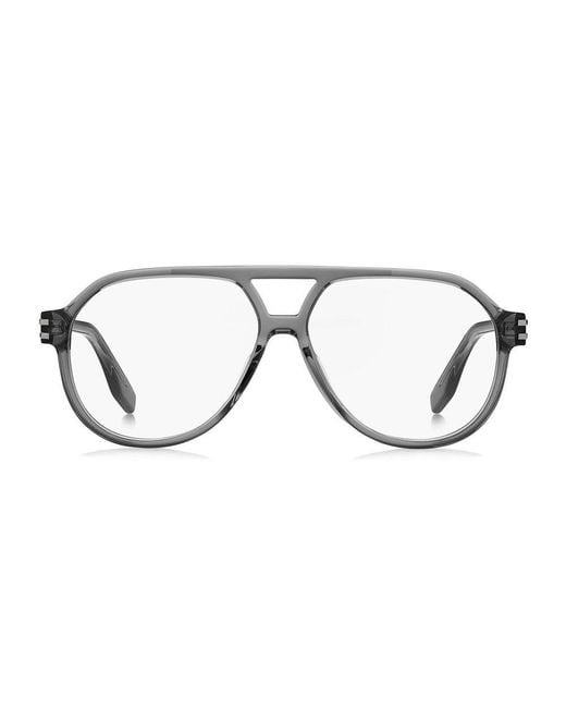 Marc Jacobs Metallic Gray Acetate Glasses (frames) for men