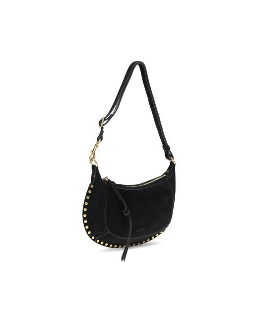 Isabel Marant Black Oskan Moon Shoulder Bag