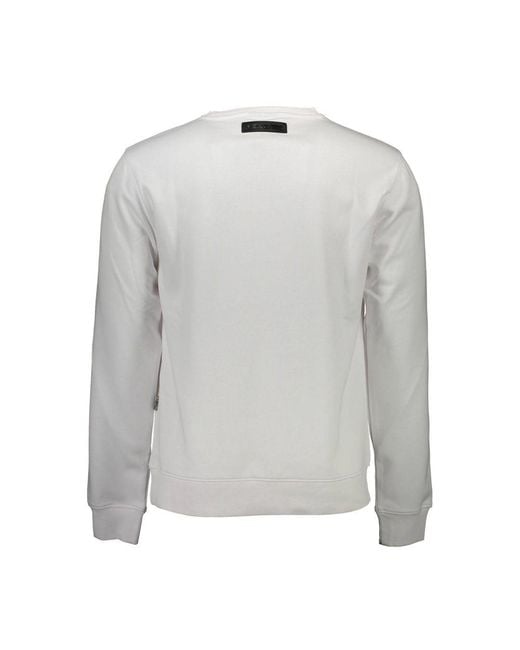 Philipp Plein Gray Cotton Sweater for men