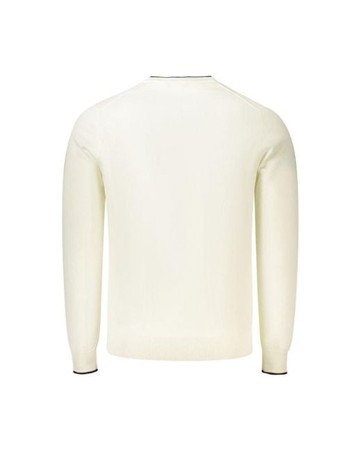 North Sails White Cotton Men Jumper for men