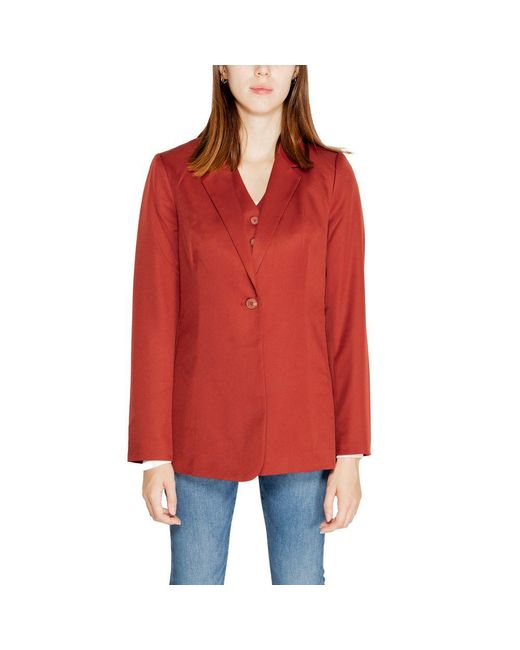 Vero Moda Red Polyester Blazer