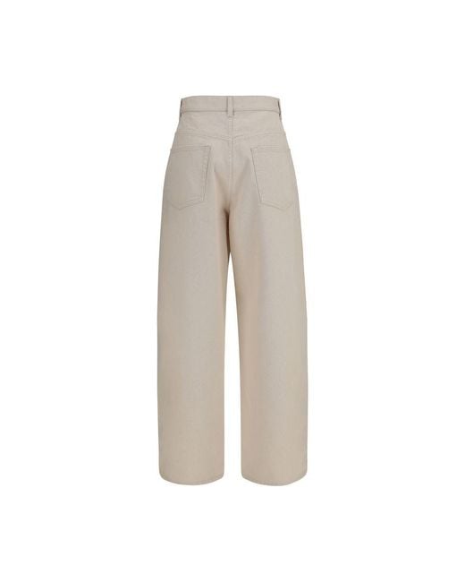 Rohe Gray Beige Cotton Straight