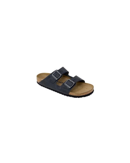 Birkenstock Black Synthetic Flat Sandals