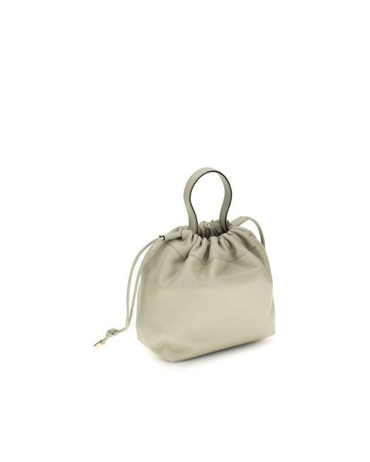 Chloé Natural Gray Lamb Ovis Aries Aries Shoulder Bag