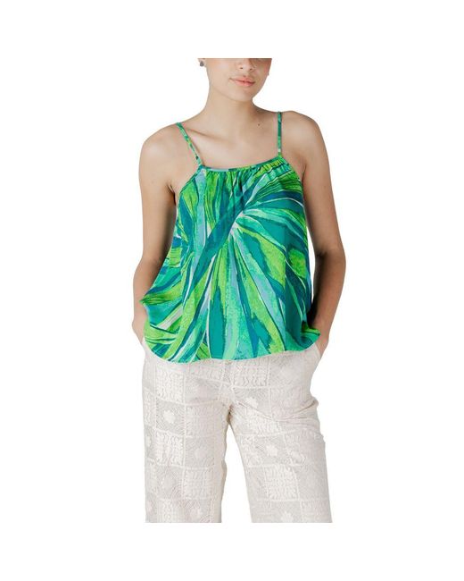 ONLY Green Viscose Tank Top