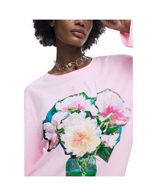 Desigual Multicolor Cotton Long Sleeve T-Shirt