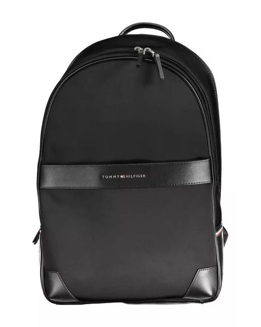 Tommy Hilfiger Black Polyester Backpack for men