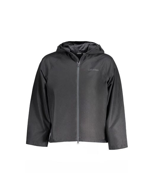 Calvin Klein Black Polyester Jacket for men