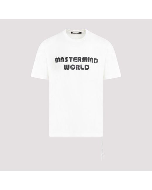 MASTERMIND WORLD White Aurora Cotton T for men