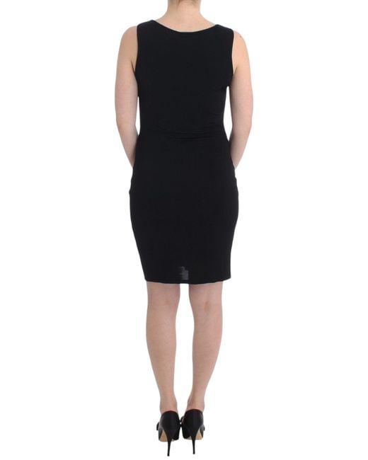 Rocco Barocco Black Pencil Sheath Dress