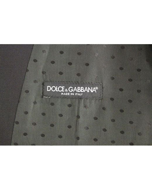 Dolce & Gabbana Black Wool Formal Dress Vest Gilet Weste for men
