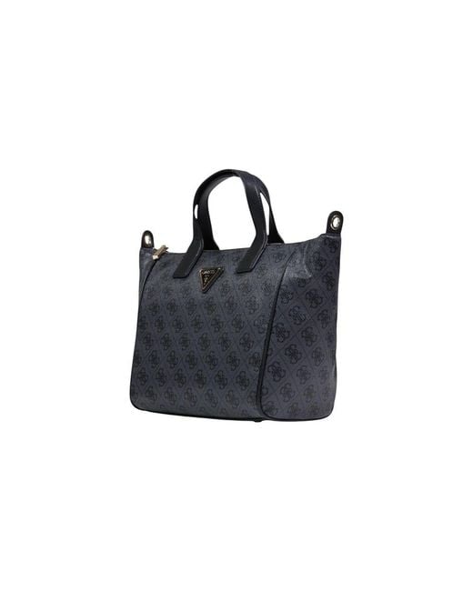 Guess Black Gray Polyethylene Handbag