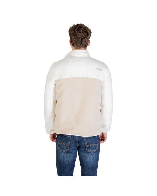The North Face White Beige Polyester Sweatshirt for men