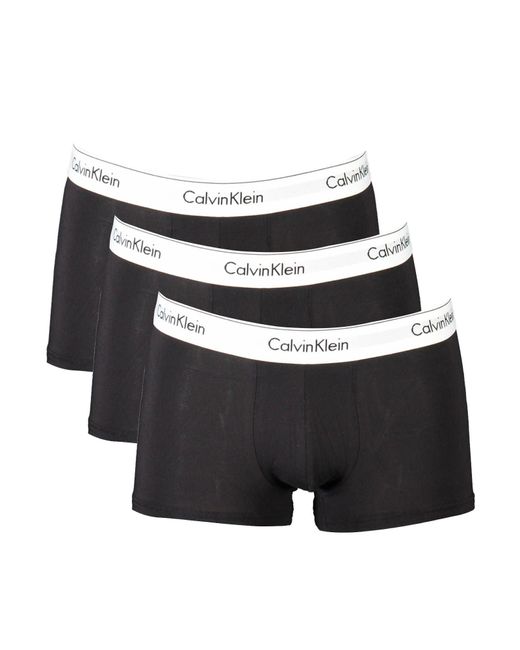 Calvin Klein Black Triple Pack Modern Stretch Cotton Boxers for men