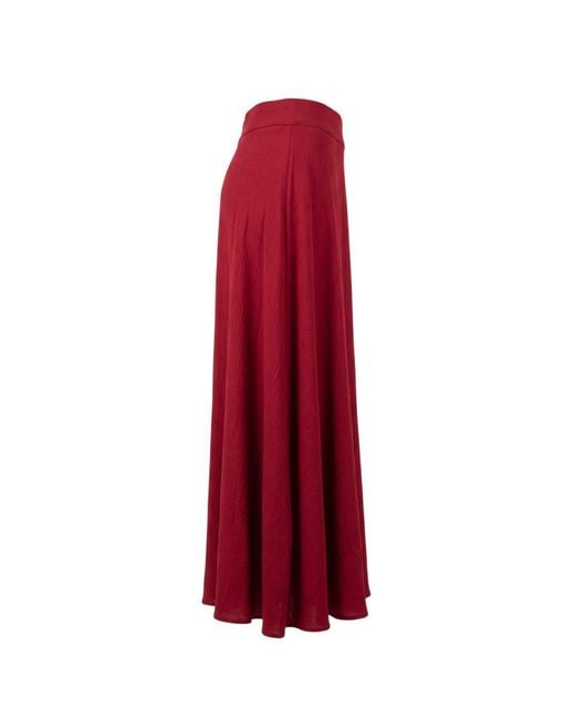 Trussardi Red Viscose Skirt
