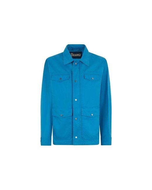 Herno Blue Cotton Full for men