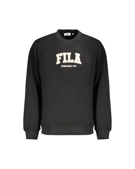 Fila Black Cotton Men's Sweatshirt for men