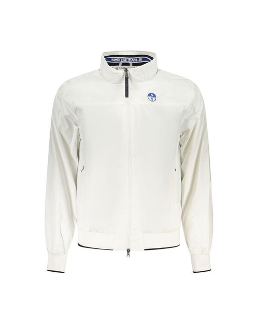North Sails White Polyester Men's Jacket for men