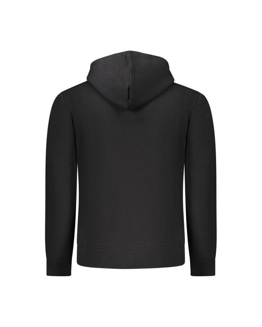 COVERI MOVING Black Cotton Men's Hooded Sweatshirt for men