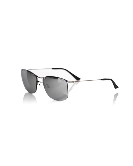 Frankie Morello Gray Sleek Clubmaster Sunglasses for men