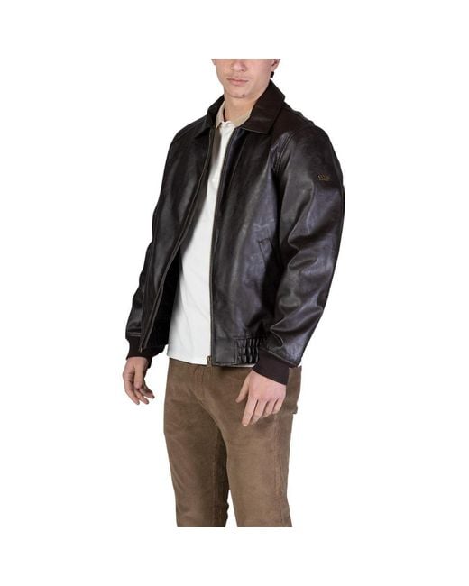 Guess Black Brown Polyethylene Bomber for men
